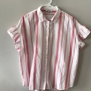 Madewell central Ruffle T